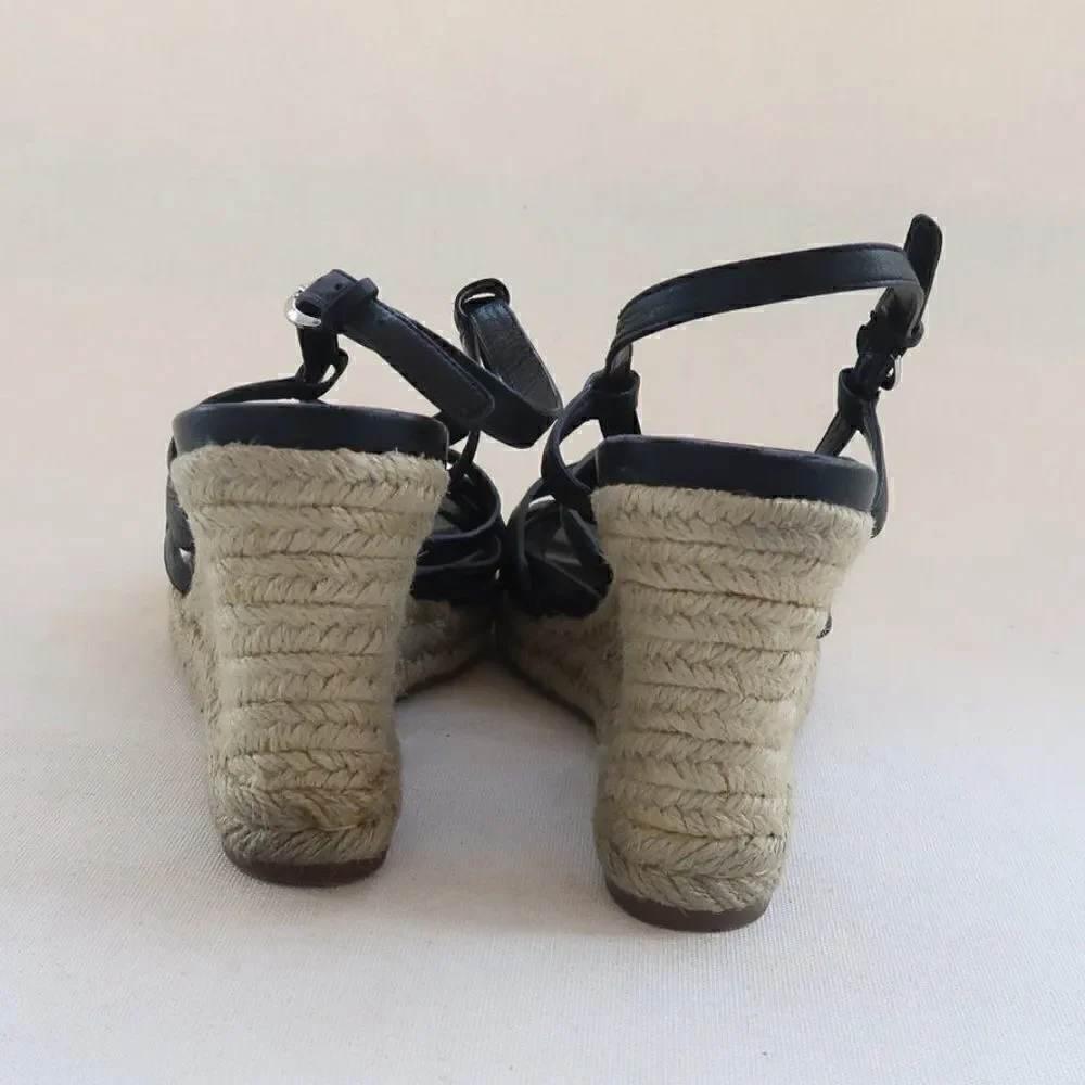 Cole Haan Leather Sandal Wedges Size 9